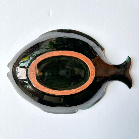 Blue Mountain Pottery Fish Plate Trinket Dish - Picture 6 of 7